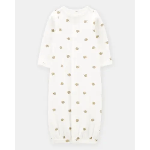 Baby Preemie Snail Cotton Sleeper Gown | Carter's