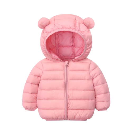 Kovlvoll Newborn Baby Boys Girls Clothes Puffer Coat Long Sleeve Zip up Ears Hooded Plush Thick Winter Warm Down Jacket