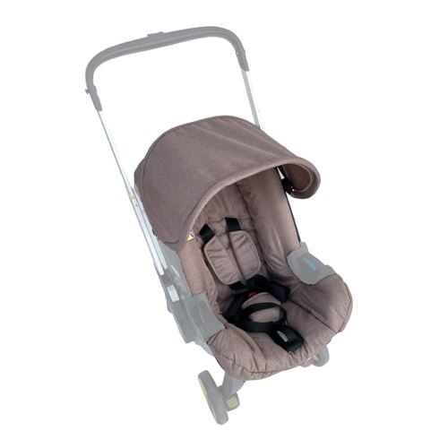 Seat Cushion Changing Kits Clothes, Sun Shade, Stroller Canopy Compatible with Doona Car Seat & Stroller (Brown)