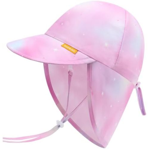 Duoyeree UPF 50+ Baby Sun Hat with Ear and Neck Protection - Toddler Beach Hat for Boys & Girls - Ideal for Summer Fun
