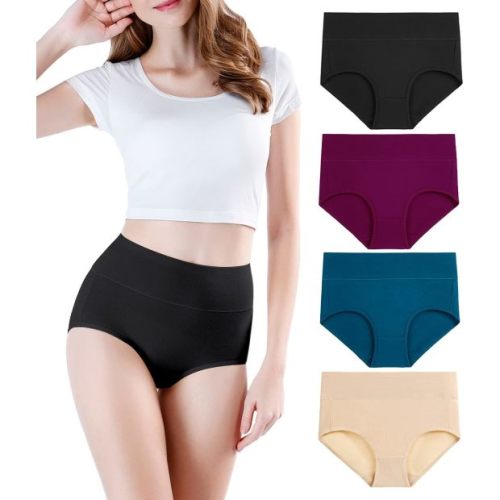 wirarpa Women\'s High Waisted Cotton Underwear