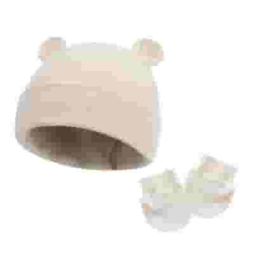 GPAECEAD Newborn Baby Hats and Mittens Newborn Hats for Boys Infant Beanie Caps Mittens for Newborn Baby Boy Essentials