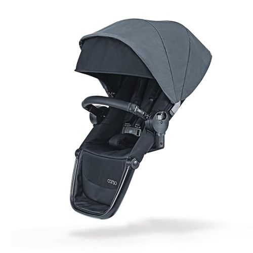 Chicco Corso® Flex Full-Sized Modular Toddler Seat, Second Seat for Corso Flex Convertible Stroller to Convert into a Twin Stroller or Double Stroller, for Children up to 40 lbs. | Legend/Black