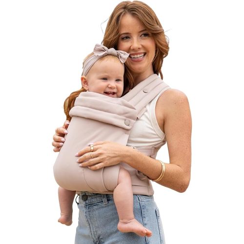 Infantino Honey Blossom Baby Carrier, Ergonomic Infant to Toddler Carrier, Toasted Almond