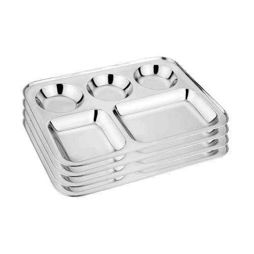 Compartment Dining Tray (Pack of 4) – AHIMSA®