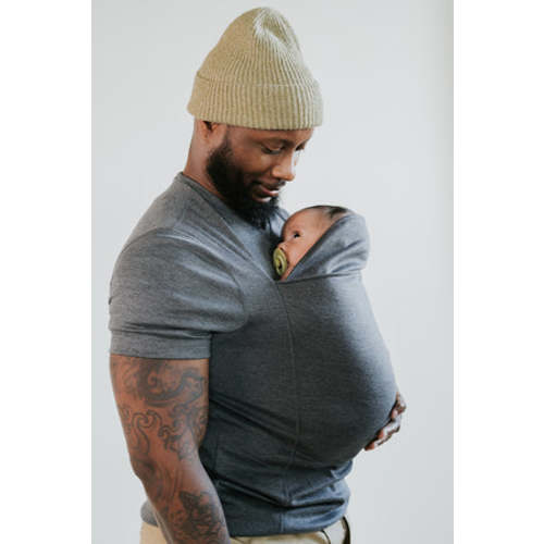 Lalabu Dad Shirt | Original Babywearing T-Shirt with Kangaroo Pouch | Baby Wrap Carrier for Newborns & Infants | Baby Wrap Carrier for Newborns | Essential for new Dads