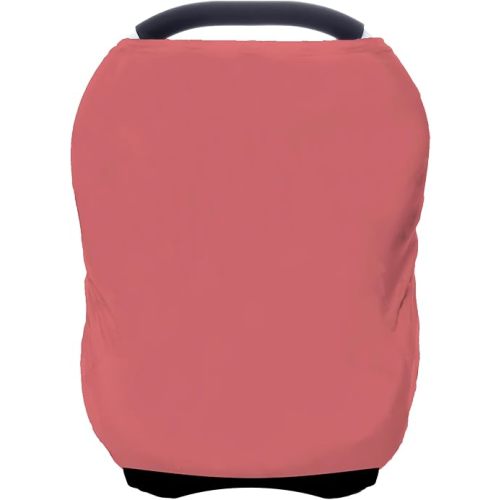 Car Seat Covers Baby - Multi-use Cover Carseat Canopy, Breathable Breastfeeding Cover, Car Seat Covers for Bbies, Boys & Girls Shower Gifts (Watermelon red)