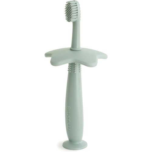 mushie Star Toddler Training Toothbrush (Cambridge Blue)