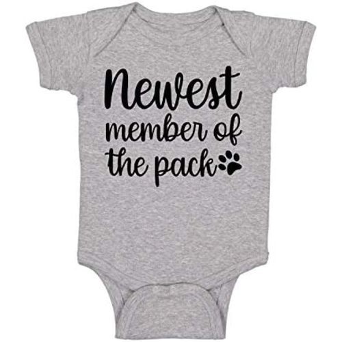 Newest Member of the Pack - Funny Baby Essentials Bodysuit - Baby Boy Clothes Newborn Outfit