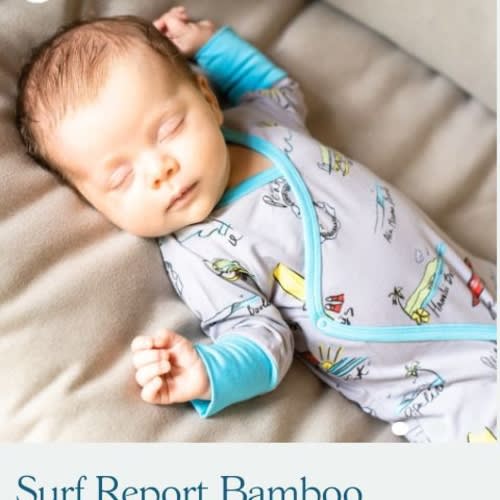 Surf Report Bamboo Newborn Coverall