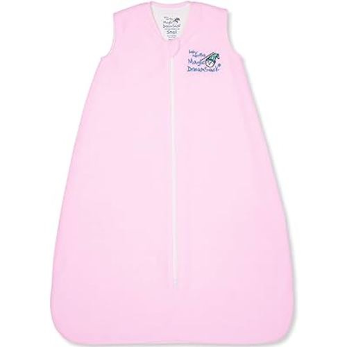 Baby Merlin's Magic Dream Sack - Microfleece Baby Wearable Blanket - Pink - Baby Sleep Sack 6-12 Months - Winter Sleep Sack