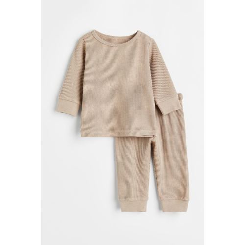 Waffled Cotton Jersey Set