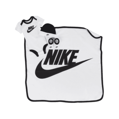 Nike Baby Bodysuit, Beanie, Booties and Blanket Box Set