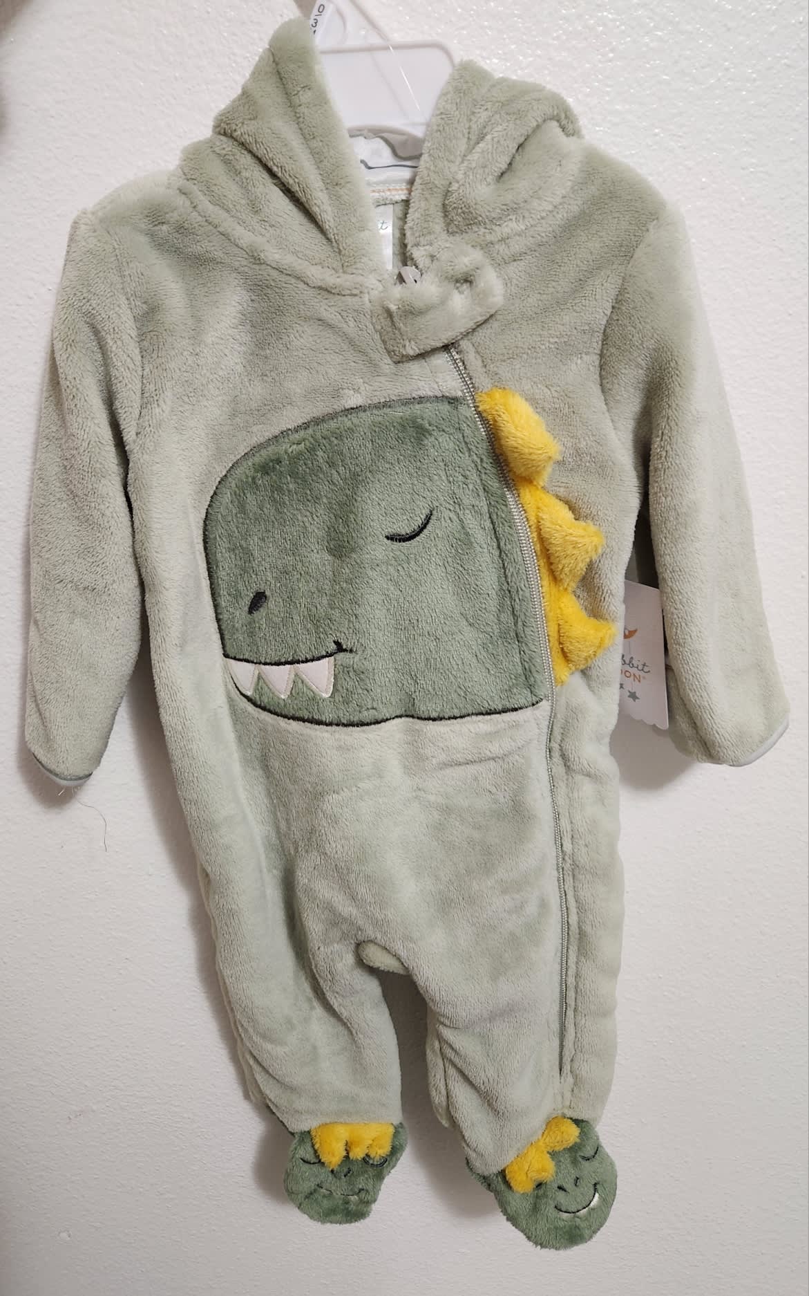 Infant Baby Boy Dinosaur Clothes Long Sleeve Hooded Romper Jumpsuit Outfits