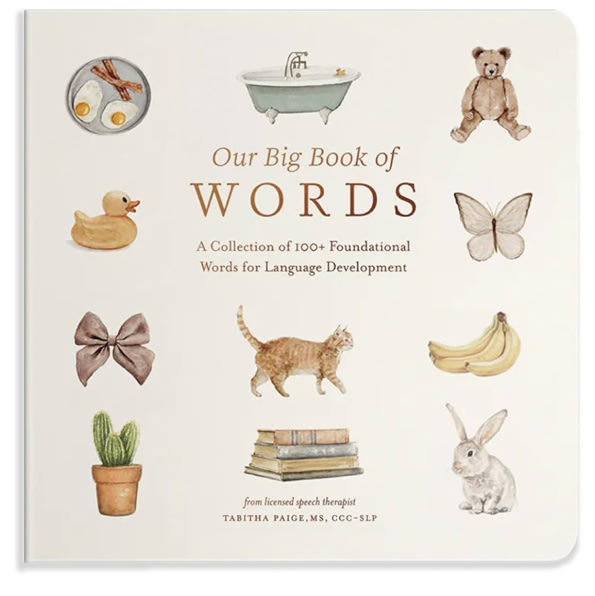 Our Big Book of First Words: A Collection of 100+ Foundational Words for Language Development (Tabitha Paige Children's Book Series)