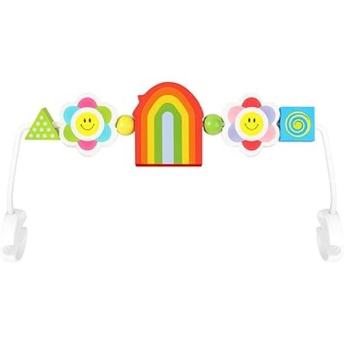 Baby Bjorn Bouncer Toy Bar - Toy Bar for Baby Bouncer Seat Balance Soft & Bliss, Brightly Colored Shape, Develop Motor Skills, Wooden Toys, Environmentally Friendly Paint, Rainbow