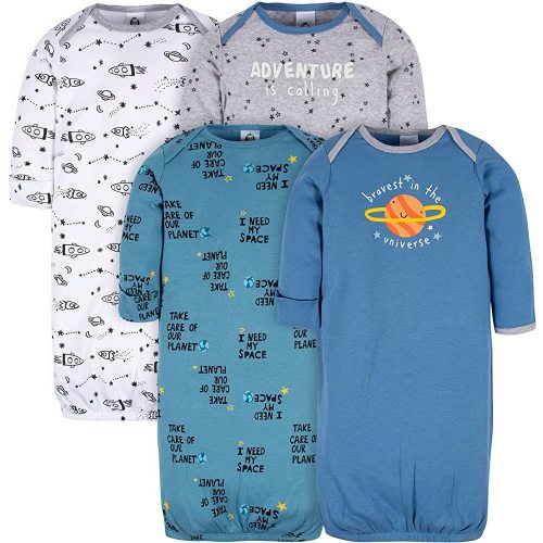 Gerber Baby Boy and Girls 4-Pack Sleeper Gown