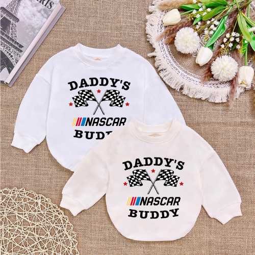 Child's Daddy's Nascar Buddy Baby Romper, Daddy's Buddy Baby Bodysuit, Father's Day, Newborn Baby Romper, Baby Shower Gift