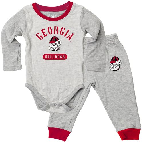 Wes and Willy Baby College Jie Jie Long Sleeve Bodysuit and Pant Set
