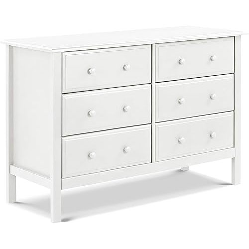 DaVinci Jayden 6-Drawer Double Wide Dresser in White, Greenguard Gold Certified
