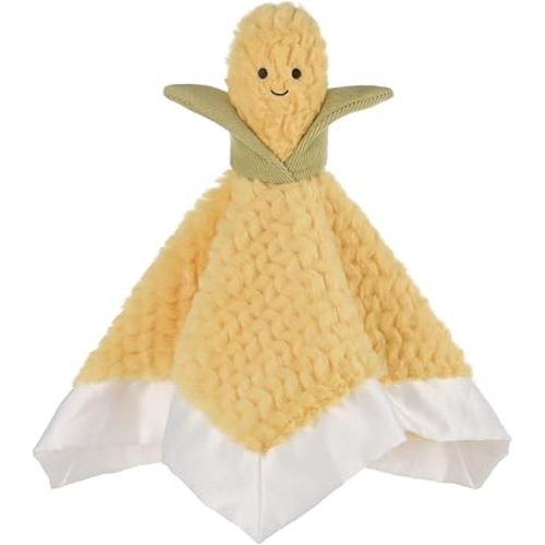 Apricot Lamb Pure Corn Soft Loveys for Babies, Security Blanket for Baby Boy and Girl, 13.8 Inches for Infant and Toddlers