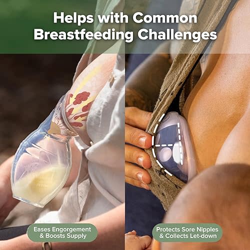 haakaa Manual Breast Pump for Breastfeeding 4oz/100ml and Ladybug Milk Collector 2.5oz/75ml Combo, Food-Grade Silicone