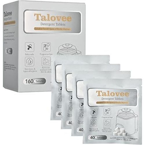 Official Washing Block for All Kinds of Baby Bottle Washers, 160 Detergent Tablets