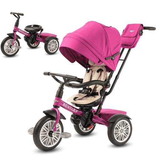 Fuchsia Pink Bentley 6 in 1 Stroller Trike