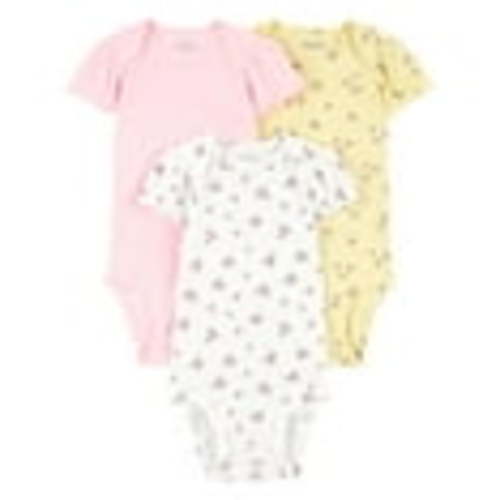 Carter's Child of Mine Baby Girl Bodysuits, 3-Piece, Sizes Preemie-18 Months