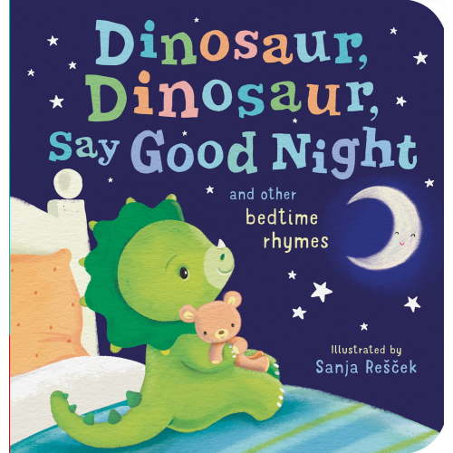 Tiger Tales Dinosaur Say Good Night Board Book, Bedtime Rhymes with Dinosaur Twist, Baby Sleep Gift