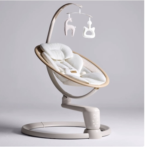 HARPPA Weddell Signature | Eye-Level Electric Baby Swing for Newborns, Gentle Soothing & Parent Bonding