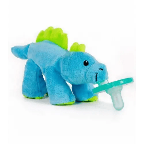 Wubbanub Pacifier-Blue Dino | Traveling Tikes