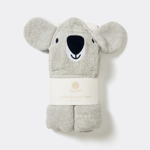 Dymples Cotton Hooded Towel - Koala