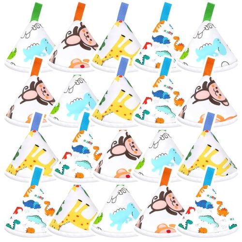20 Pcs Baby Boy Pee Shield Cover,Pee Covers Baby Boy Pee Cap, Reusable Pee Shield for Baby Boy Water Absorption Diaper Changing Accessory for Boys Newborn Birthday Gift (Dinosaur)