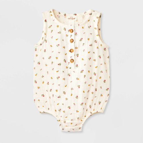 Baby Girls' Gauze Romper - Cat & Jack™