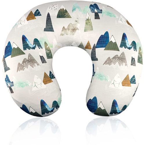 TANOFAR Nursing Pillow Cover, Neutral Breastfeeding Pillow Slipcover for Baby Boys & Girls, Ultra Soft Comfortable Newborn Nursing Pillow Case, Breathable & Washable, Adventure Mountain