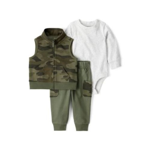 Baby Boys Three Piece Vest Set
