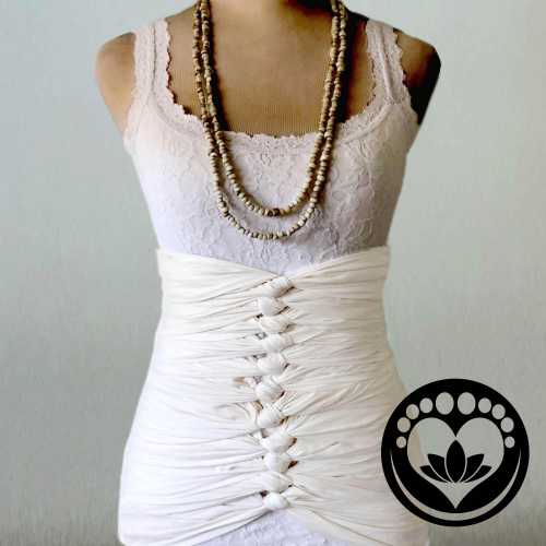 Finest Pure Cotton Bengkung Belly Binding Wrap/premium natural cotton muslin, FREE Tutorials Videos by Bengkung Master, postpartum care