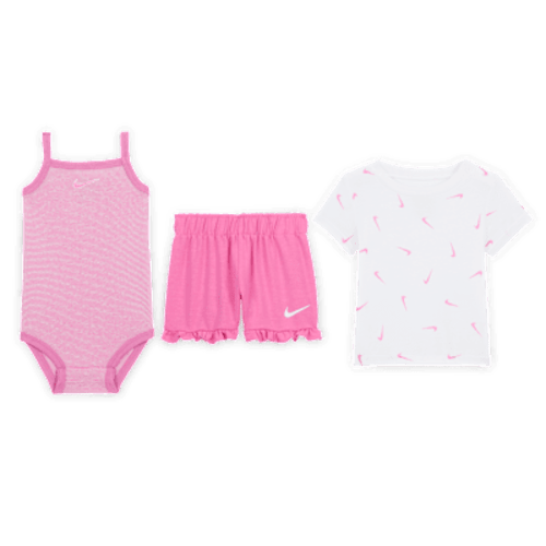 Nike Essentials Baby (0-9M) 2-Piece Ruffle Shorts Set