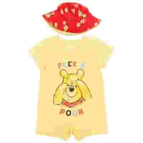Disney Lion King Mickey Mouse Winnie the Pooh Tigger Simba Timon Baby Romper and Sunhat Newborn to Infant