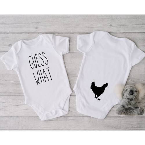 Guess What Chicken Butt, Funny bodysuit, Cute bodysuit, Cute Baby Shower Gift, Personalized bodysuit, funny baby, baby outfit