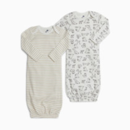 Small Story Gown (2 Pack) - Crazy Dogs, 0-6 M
