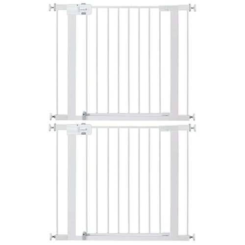 Safety 1st Easy Install Walk Thru Baby Gate for Doorways, Gate With Door, Dog Gates, Fits 29"-38", Easy Install 28" Tall, 2 Pack White