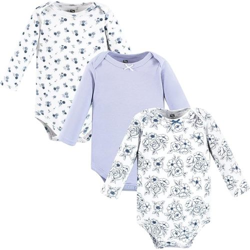 Hudson Baby baby-girls Cotton Long-sleeve Bodysuits 6-9 Months