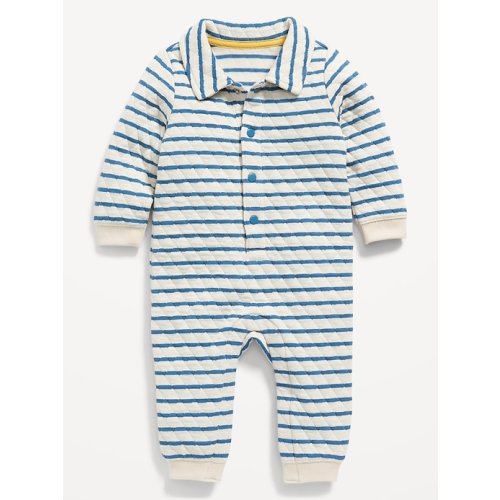 Unisex Long-Sleeve Quilted One-Piece for Baby