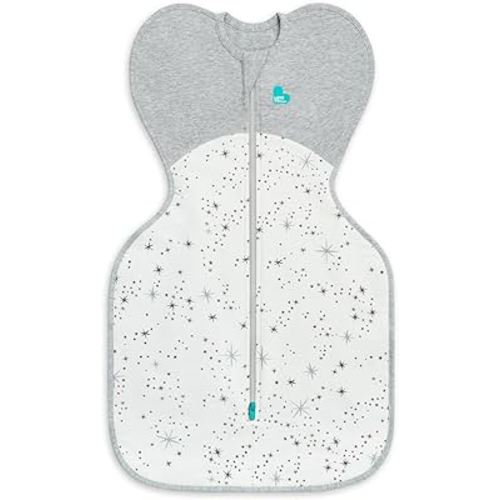 Love to Dream Swaddle UP, Baby Sleep Sack, Self-Soothing Swaddles for Newborns, Get Longer Sleep, Snug Fit Helps Calm Startle Reflex, Suitable for All Seasons, 5-8.5 lbs, North Star White