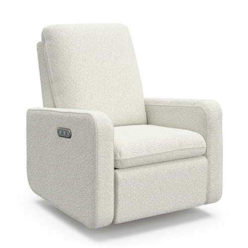 Graco Teddi Power Recliner Swivel Glider with USB, Ivory Boucle