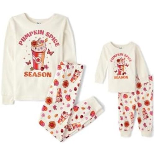 The Children's Place Baby and Kids, Sibling Matching, Holiday Pajama Sets, Cotton