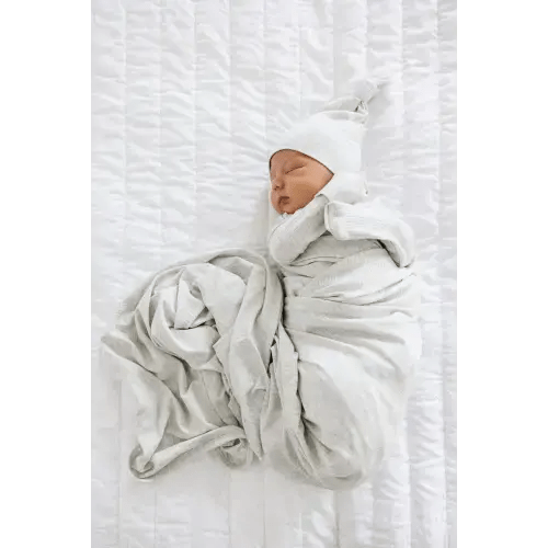 Stevie Ribbed Swaddle Blanket