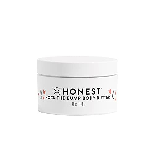 The Honest Company Honest Mama Rock The Bump Body Butter | Moisturizing Stretch Mark Cream | Shea Butter, Avocado Oil, Vitamin E | 4 oz - 4 Ounce (Pack of 1)